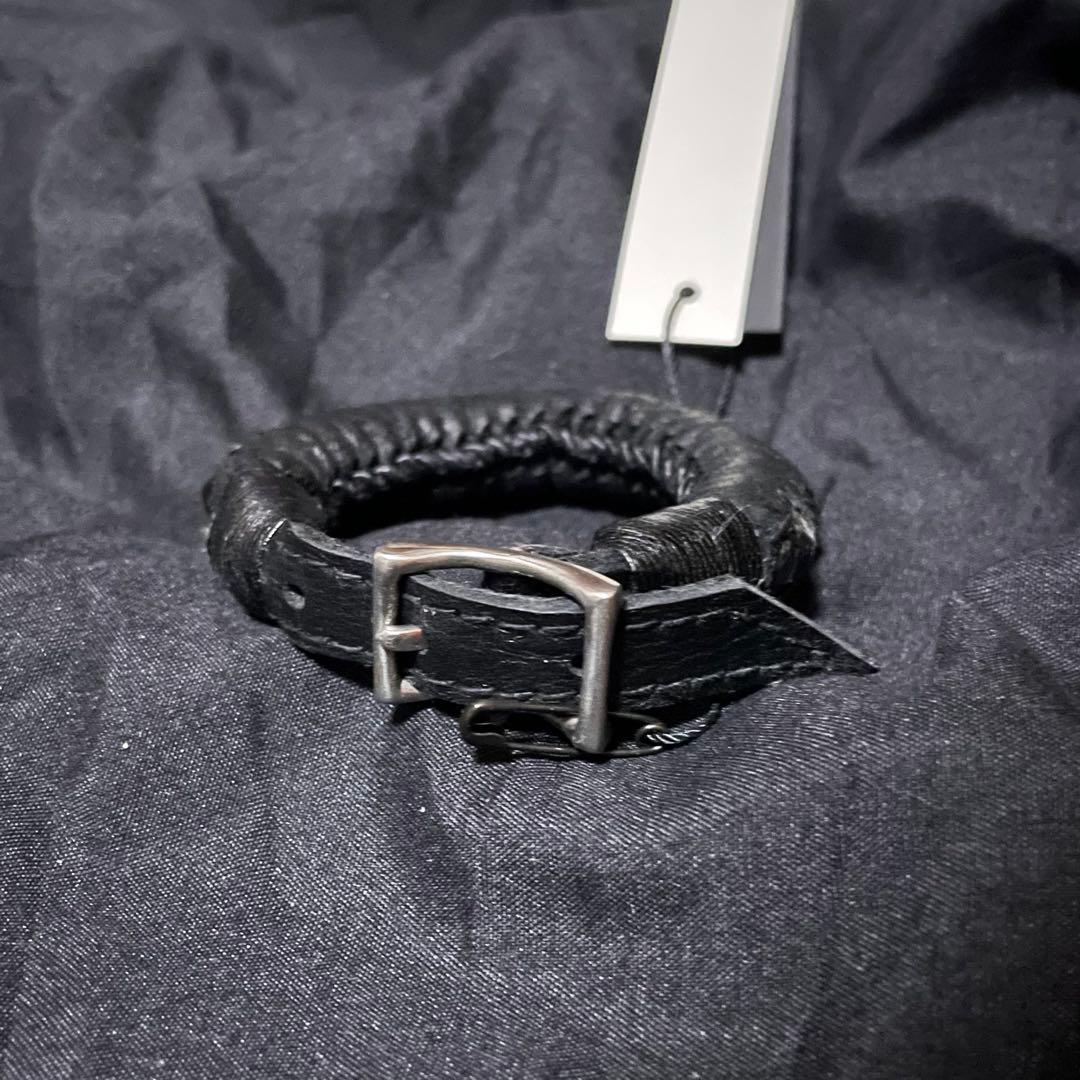 kmrii studs bracelet lgb 黒 スタッズ レザー