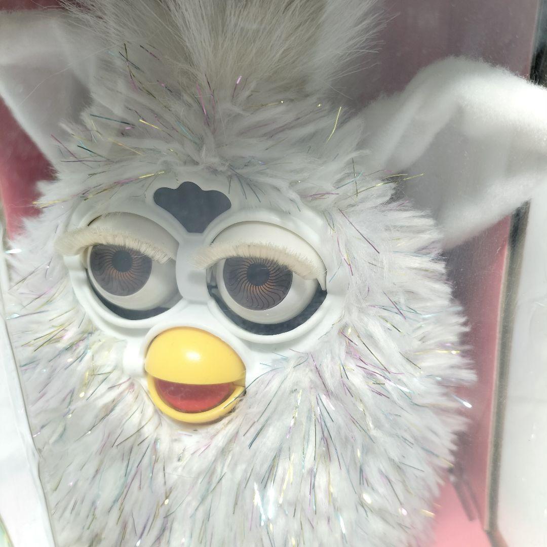 未使用 トミー Furby 初代 ファービー シャンパン ラメ ホワイト 白