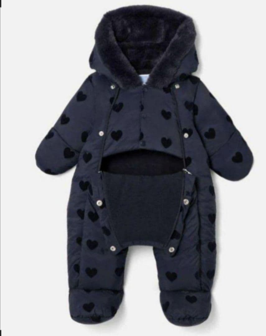 ジャカディ 手足ミトン付きスノージャンプスーツ