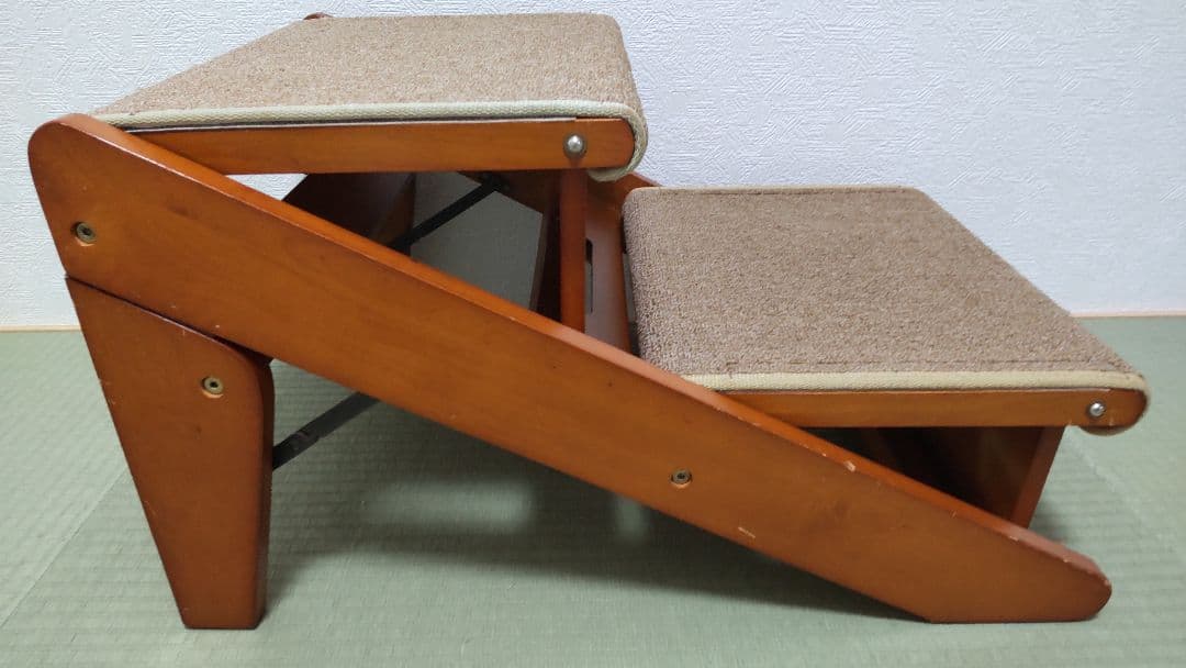 オーエフティー 木製 2wayステップ ペットスロープ 2段 OFT 犬 ②