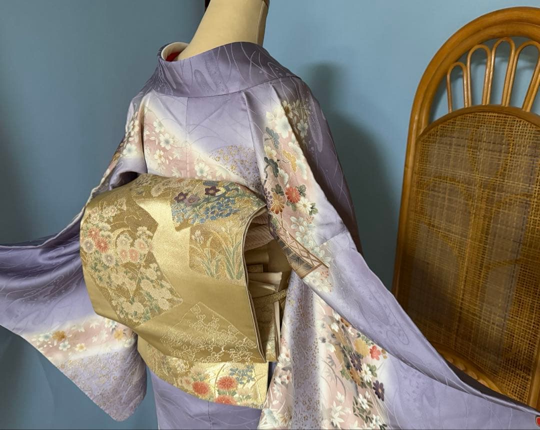 訪問着フルセット 籠 牡丹 四季の花 錦彩 - メルカリ