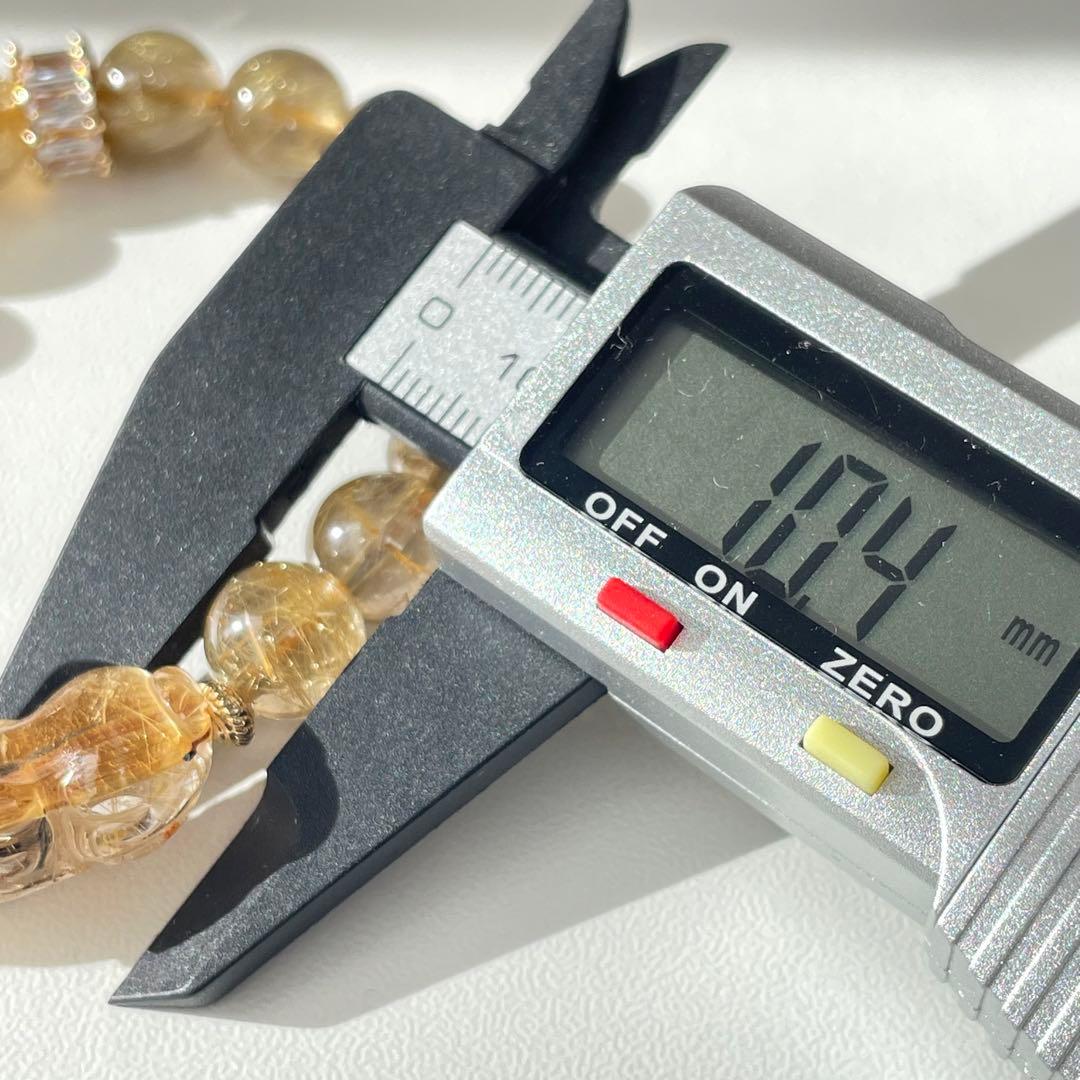 ラストセール♥︎︎ 高品質✨　タイチンルチル　貔貅　ルチル　ブレスレット　金運