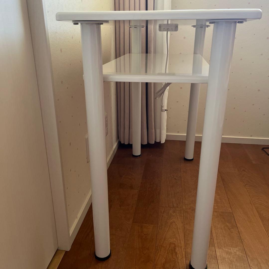 【超美品】エトゥベラ ネイルテーブル パソコンデスク　作業台 スリム コンセント
