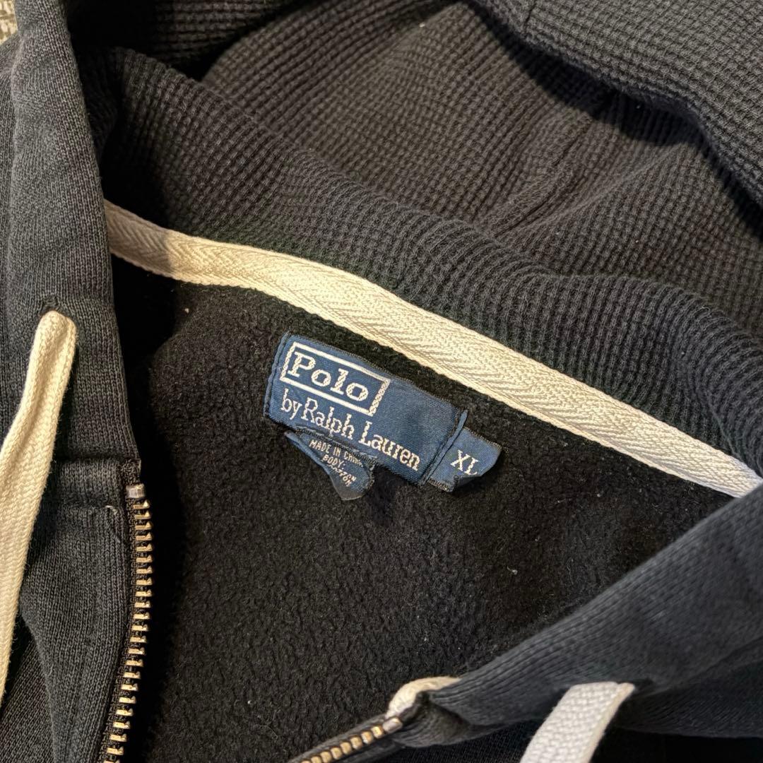 ラルフローレン　ジップアップパーカー　ブラック