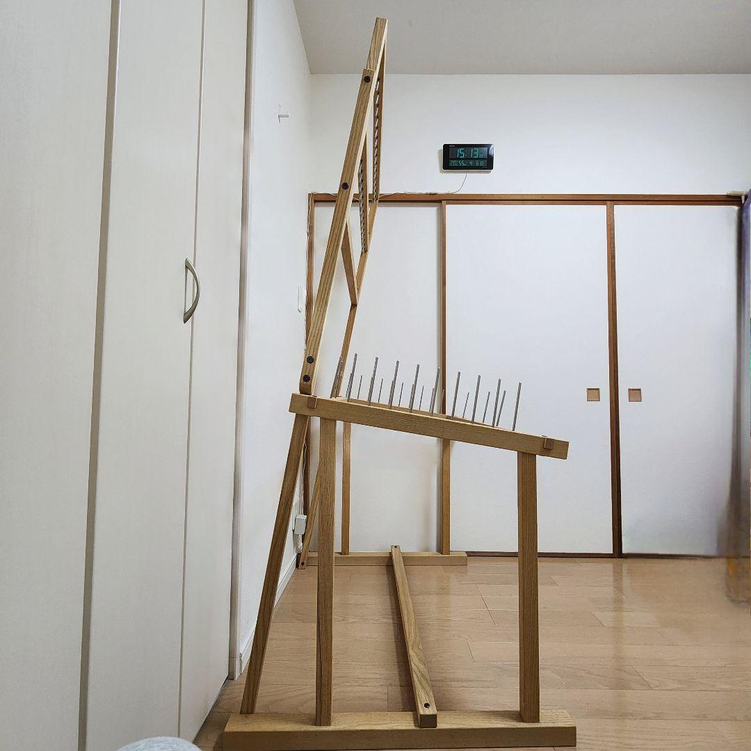 大管立て付き整経台★織物道具