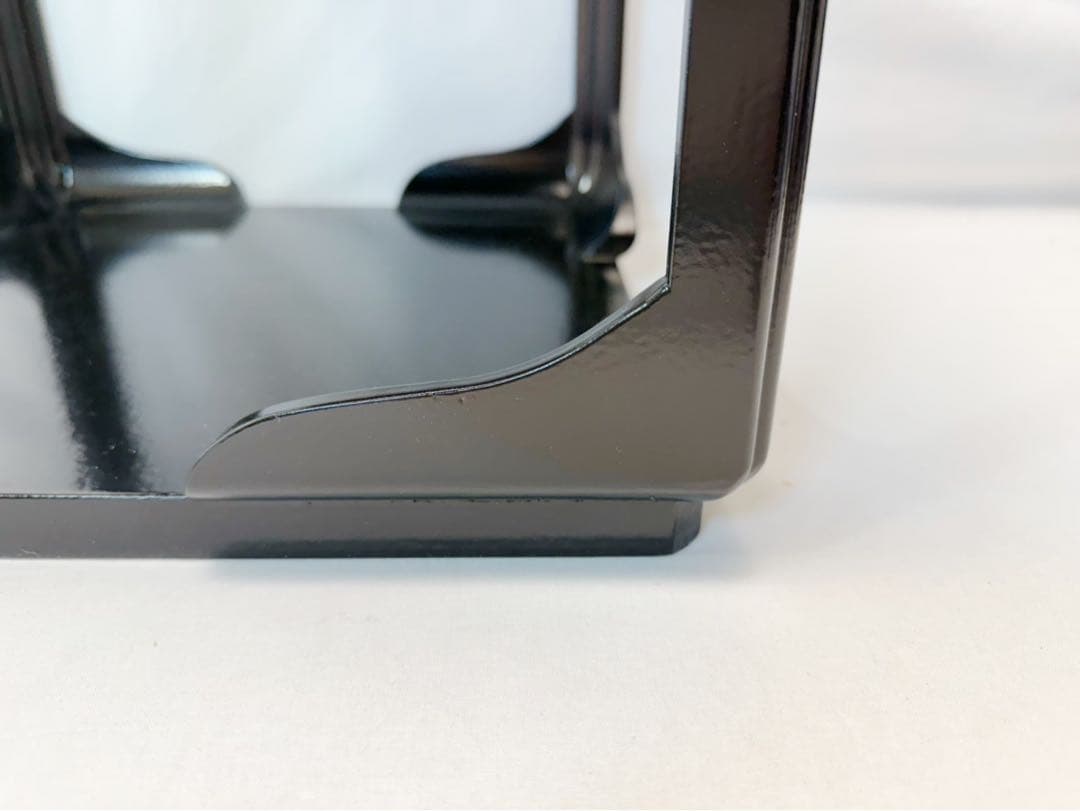 ほぼ未使用 茶道具 宗旦好写 黒一閑塗 高麗卓 木製漆器 煎茶