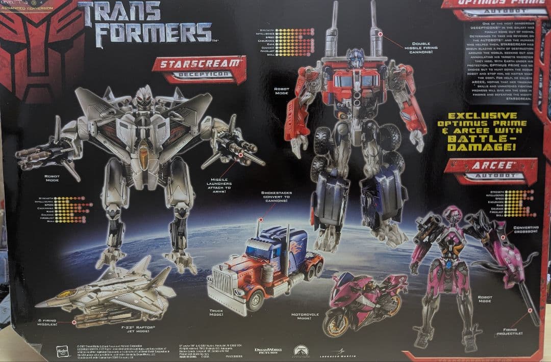 日本未発売 TFムービー オプティマス・アーシー・スタースクリームセット 新品