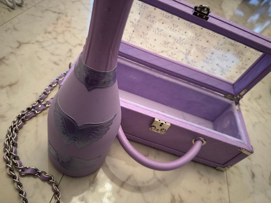 エンジェルシャンパン ドゥミセックピンク ブルー 空箱 空瓶