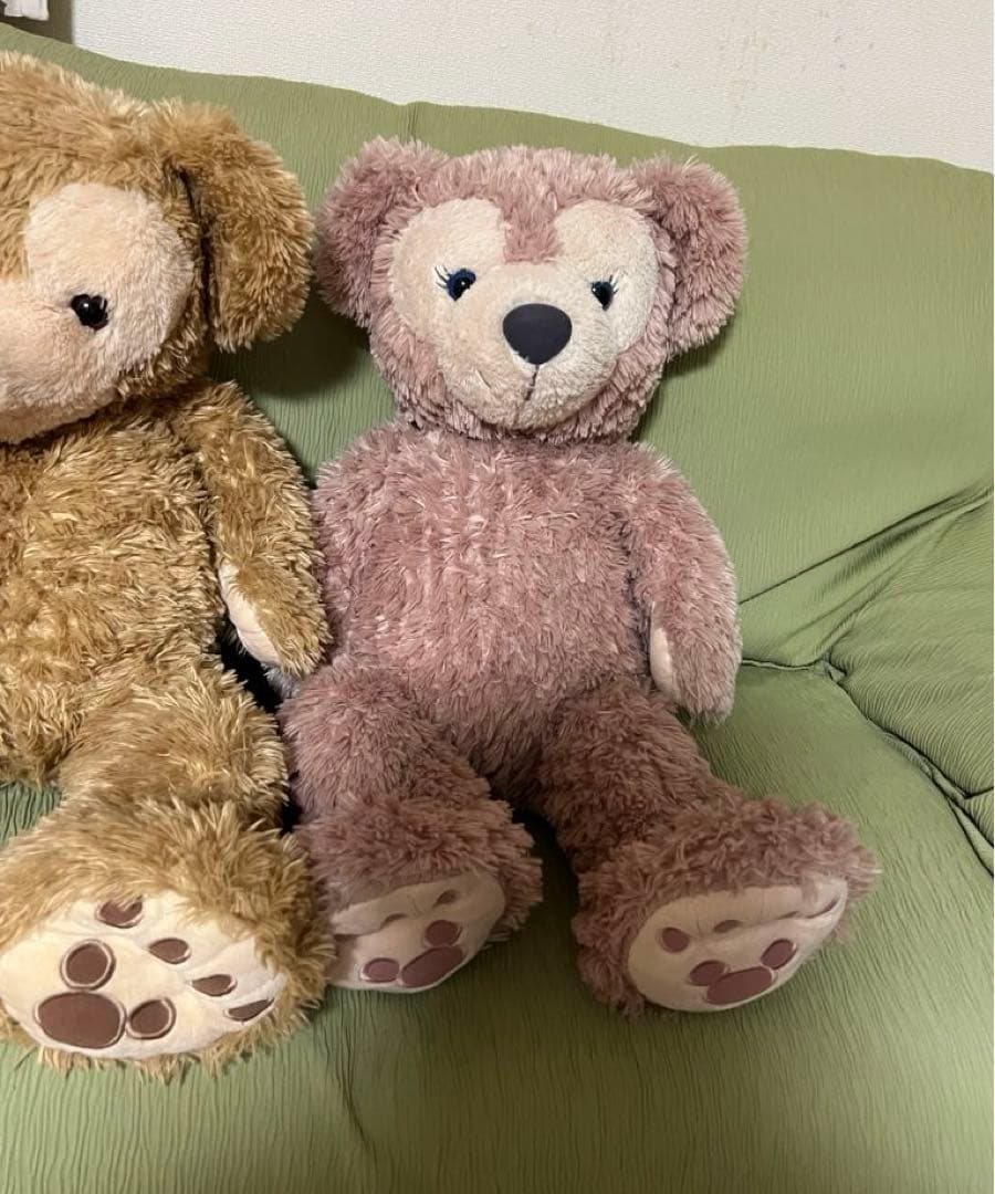 ダッフィー、シェリーメイのMサイズぬいぐるみ