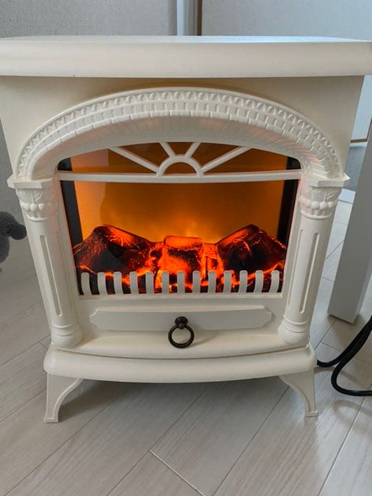 美品】NITORI 暖炉型ファンヒーター 1200W 【作動確認済み】 ニトリ