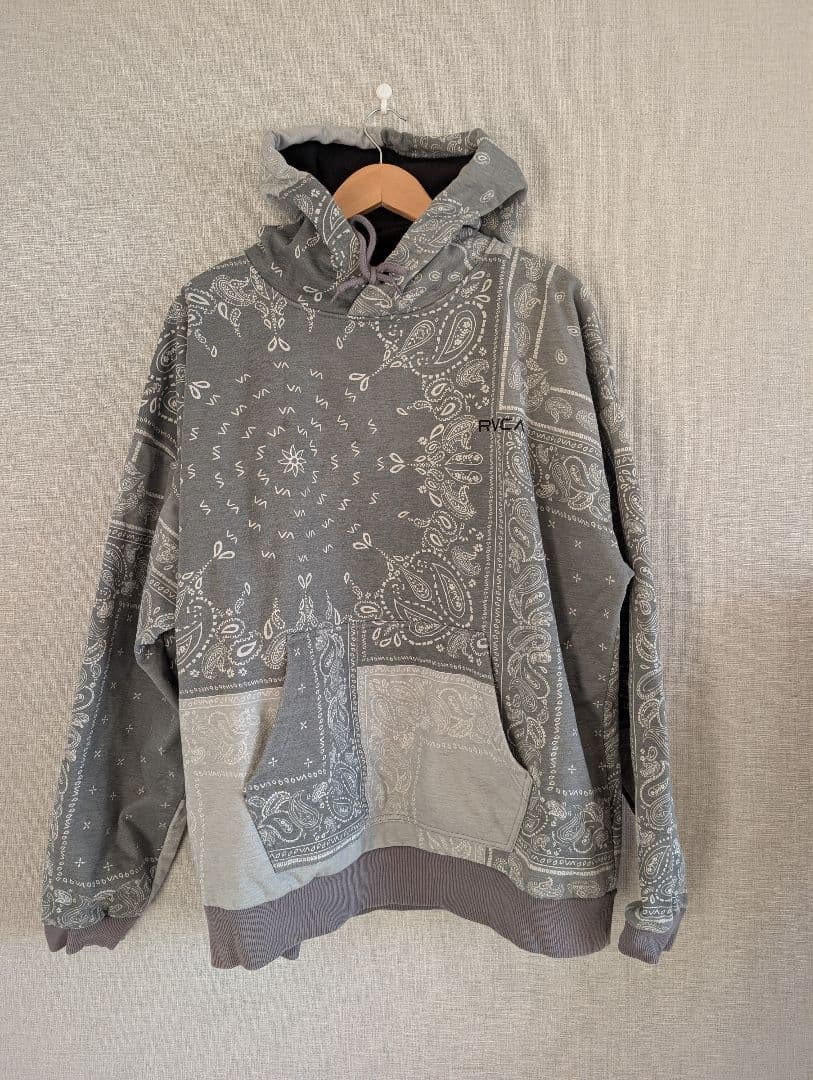 RVCA セットアップパーカー　スウェット　撥水・防水　L ペーズリー