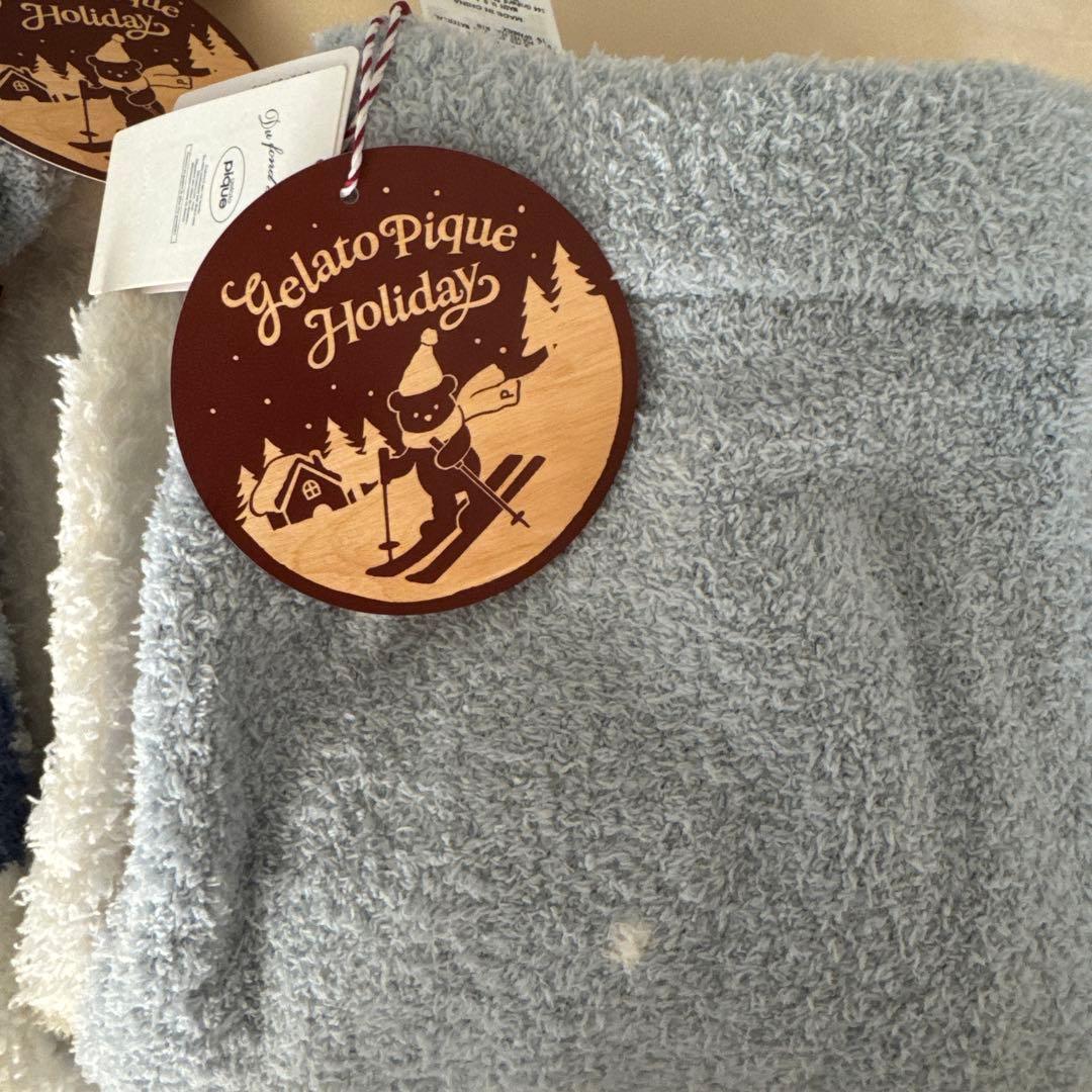 ジェラピケ スキーベアジャガードプルオーバー ロングパンツ 上下セット