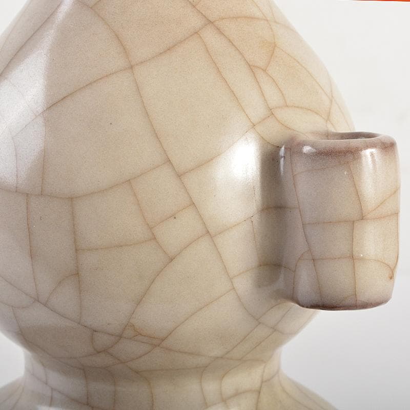 中国 哥釉 貫耳 葫蘆瓶 C 7293E