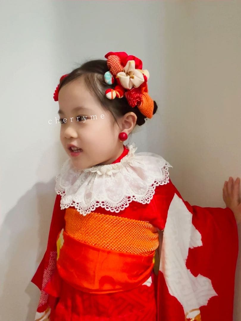 【*i様 七五三　七五三髪飾り　ヘッドドレス　着物髪飾り　リメイク髪飾り　037