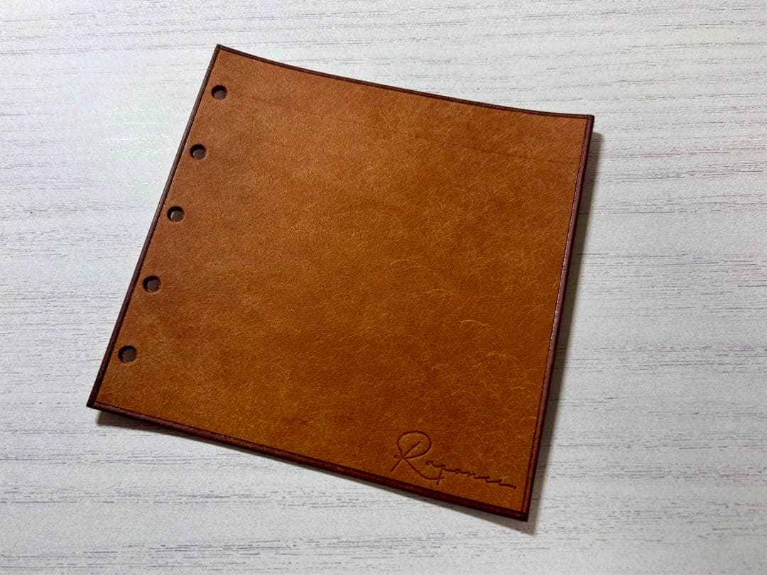 【M5スクエア】システム手帳　イタリアンレザー　ハンドメイド