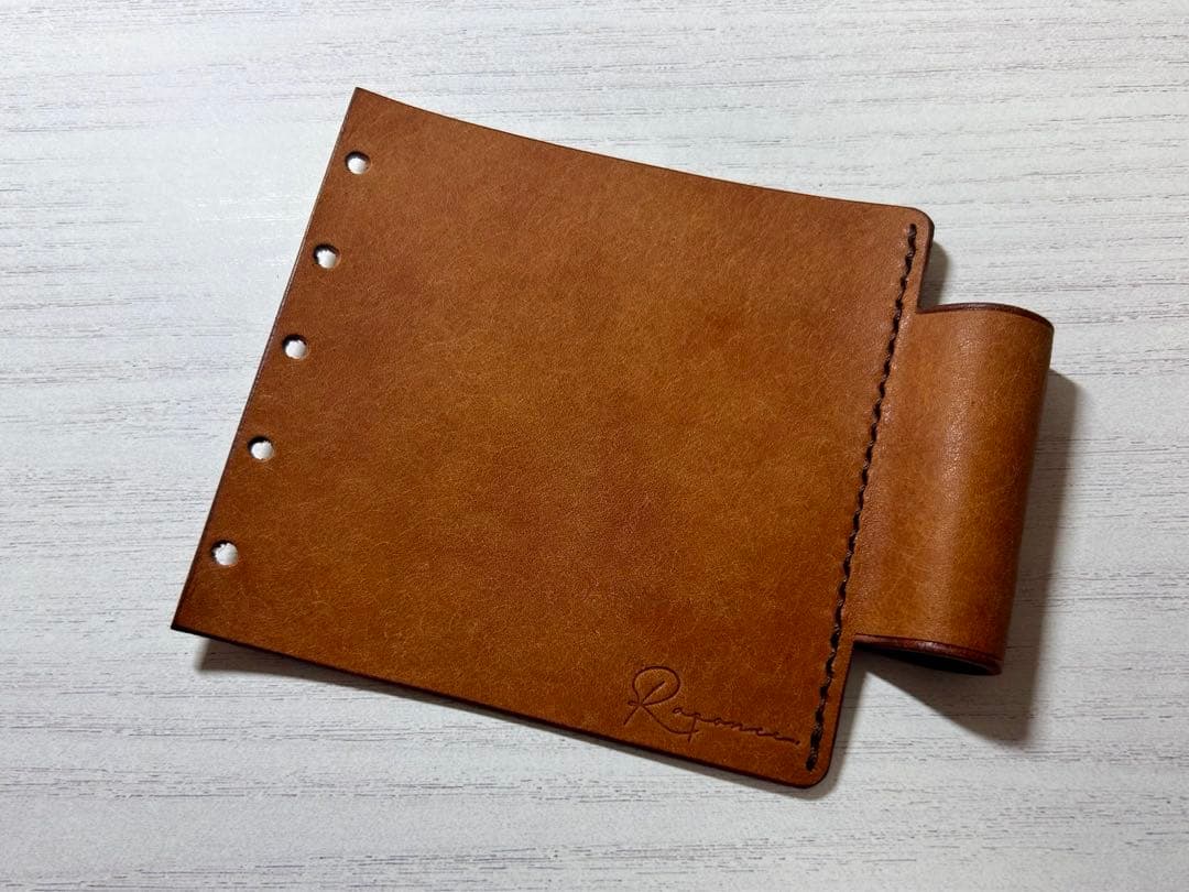 【M5スクエア】システム手帳　イタリアンレザー　ハンドメイド