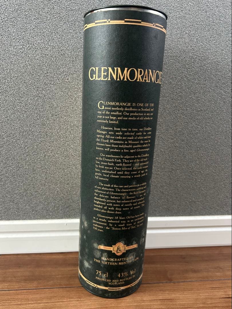 古酒/未開栓】グレンモーレンジ 18年 旧ボトル レアモルト 750ml