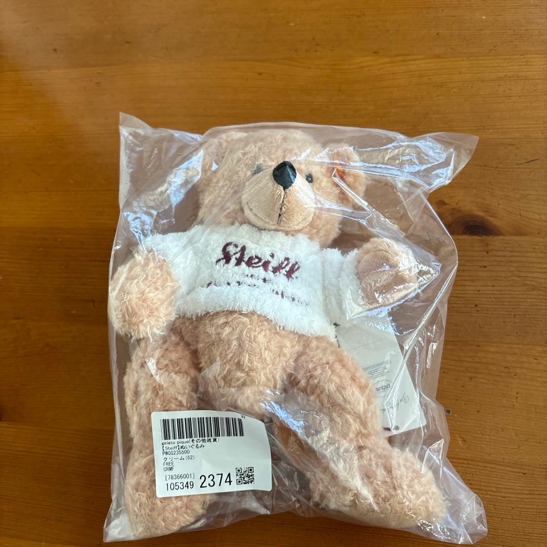 タグ付 ジェラートピケ Steiff シュタイフ テディベア