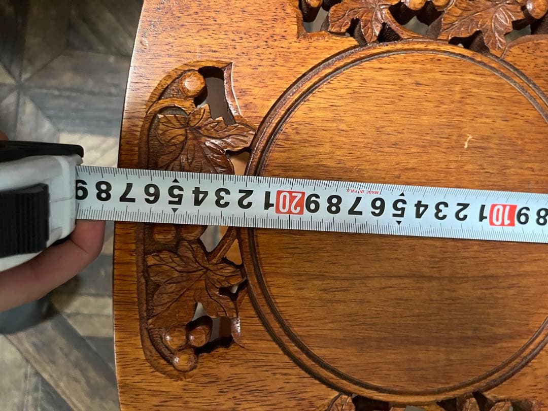 花台 スツール 木製 インテリア 彫刻 木彫り