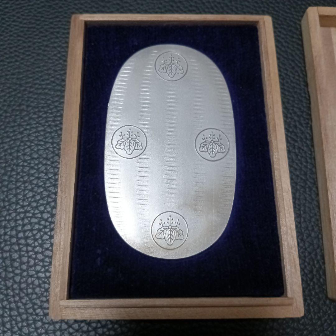 造幣局品位証明刻印　純銀50g 大判 小判 木箱入り