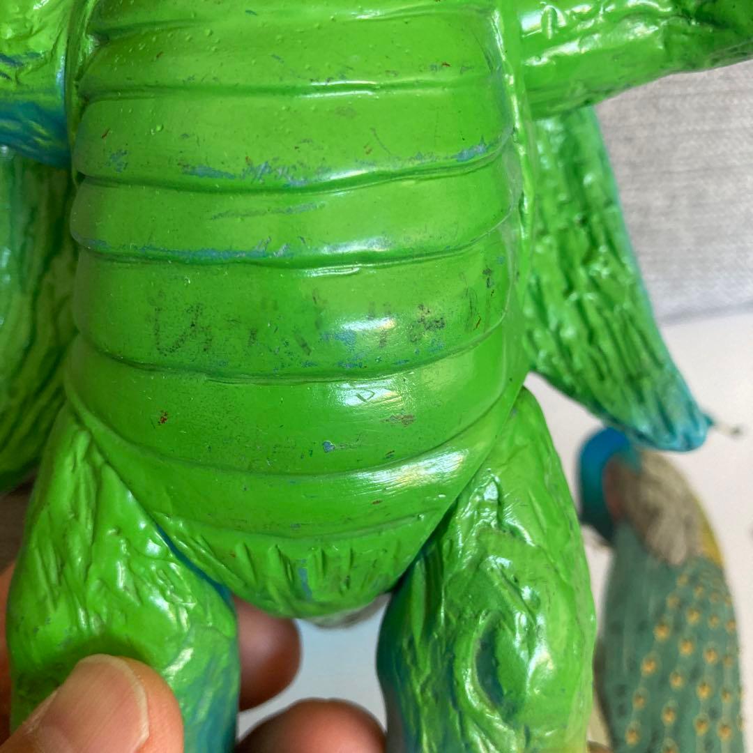 マルサン　ボンドラア　水色成型　ソフビ　昭和当時　当時物