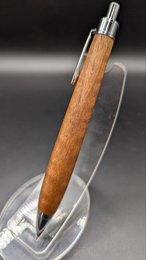 471ペン工房翌檜金糸楠木虎杢木軸シャーペンボールペン