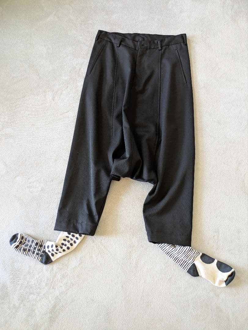 美品COMME des GARCONS コムデデギャルソン黒サルエルパンツ