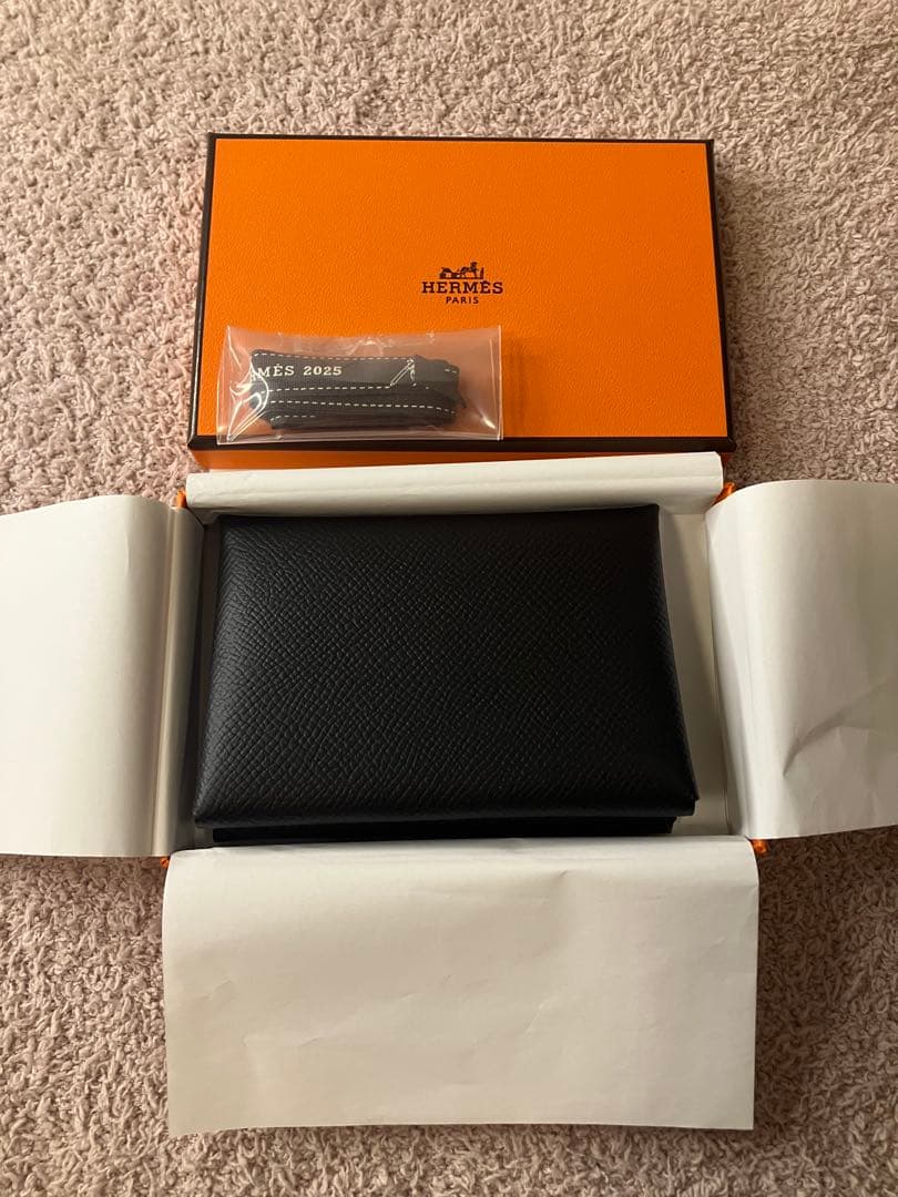 【値下】HERMES エルメス カルヴィデュオ エプソン ノワール 黒