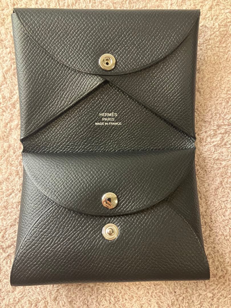 【値下】HERMES エルメス カルヴィデュオ エプソン ノワール 黒