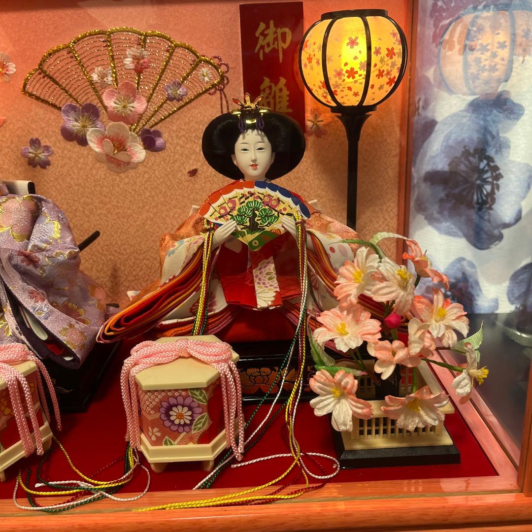 雛人形 ひな祭り飾りケース入り