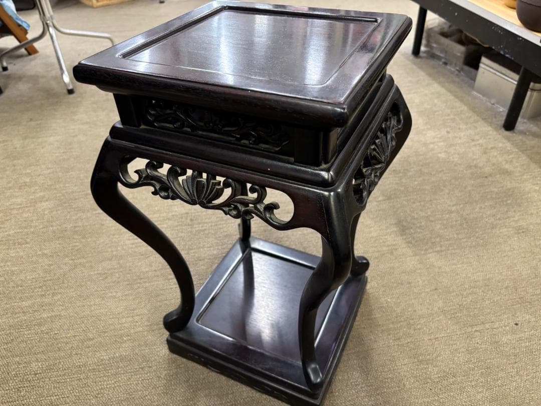 楽天市場】唐木花台の通販 ○唐木 中国美術 花梨 花台 香炉台 高さ