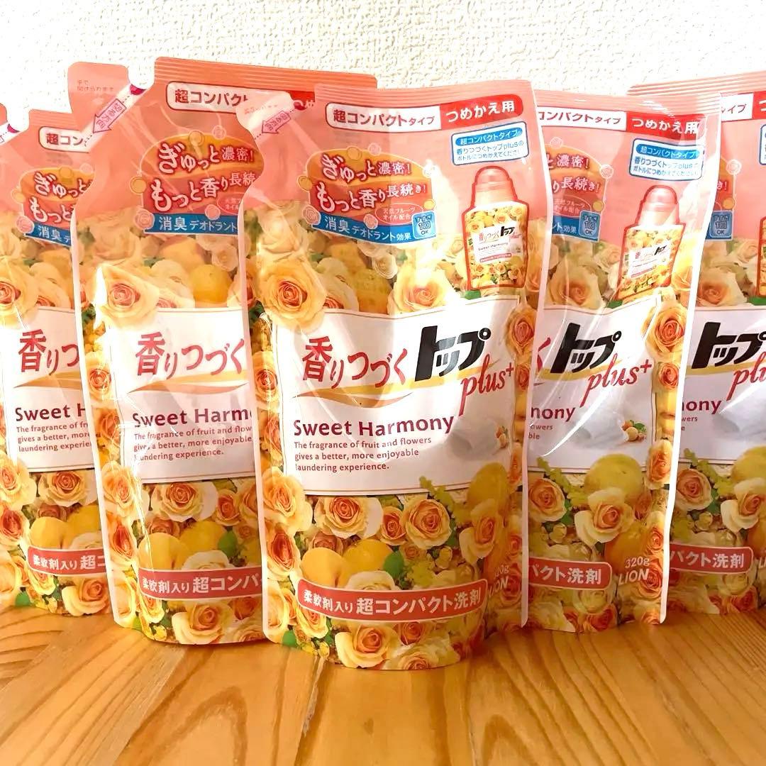 LION 香りつづくトッププラス スイートハーモニー 320g 詰め替え5パック LION 香りつづくトッププラス スイートハーモニー 320g 詰め替え5パック