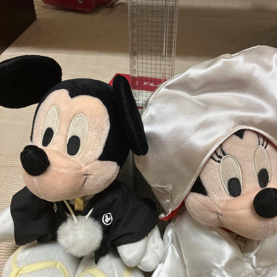 ディズニー ミッキー & ミニー 和装ぬいぐるみ ウェディング 袴 白無垢