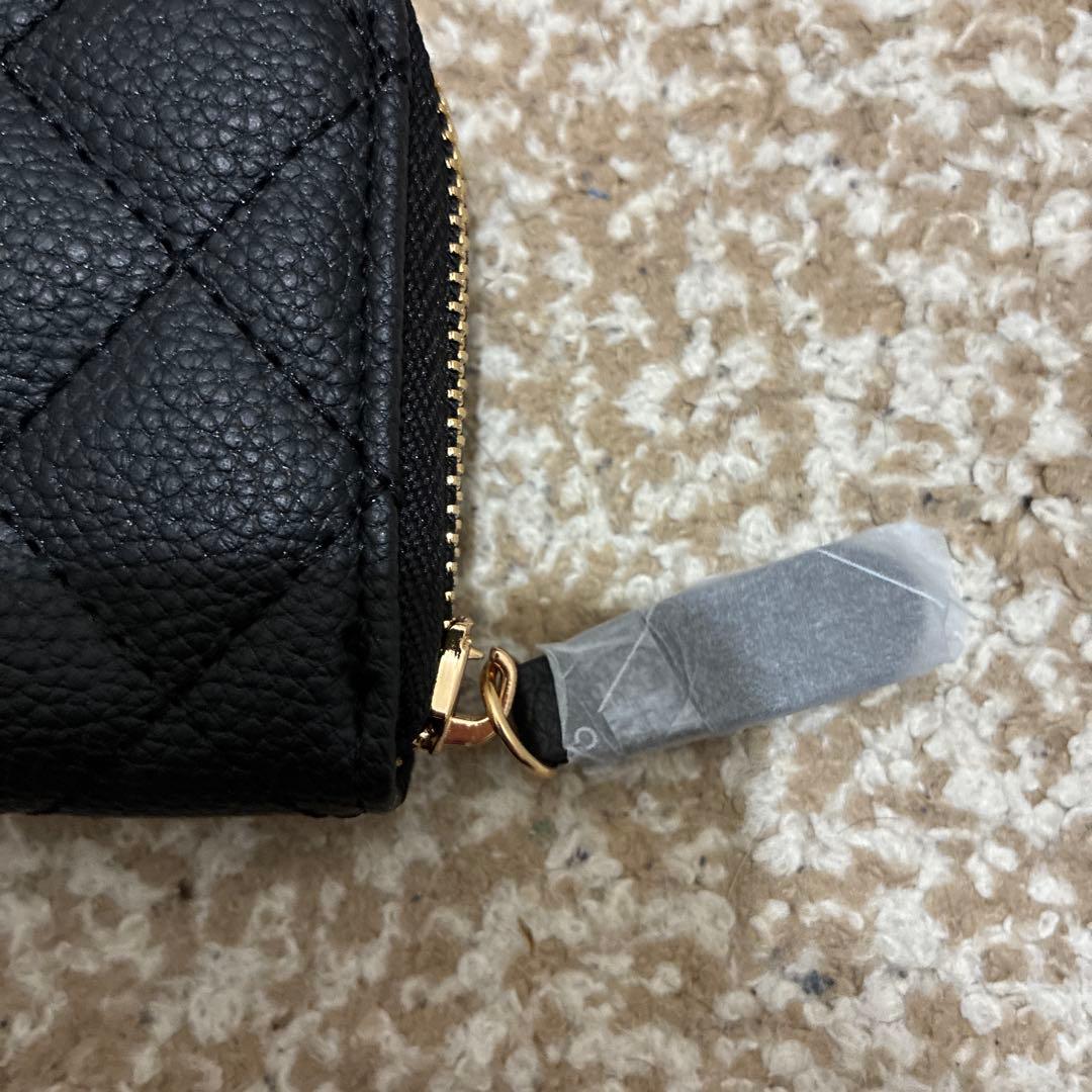 CHANEL ブラック ゴールド　レザー ケース、カードケース　ノベルティ