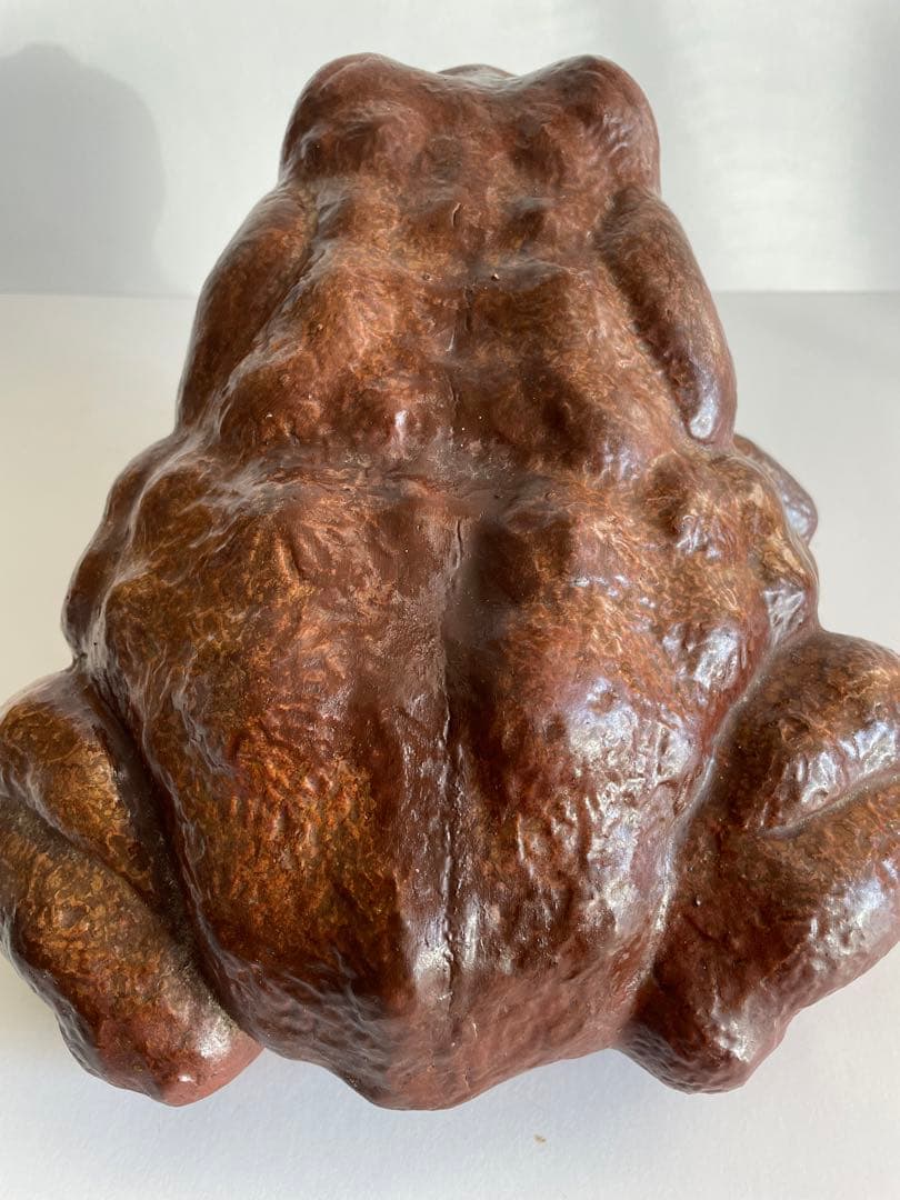 【木村長十郎友敬】蛙　カエル　細工物　縁起物　置物　飾り物