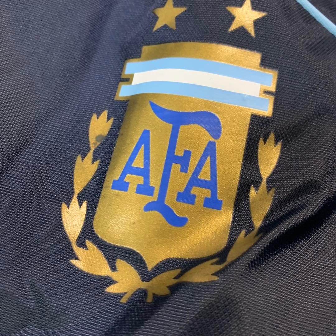 【アディダス】極美品✨アルゼンチン代表ベンチコート　L ネイビー　2000年代