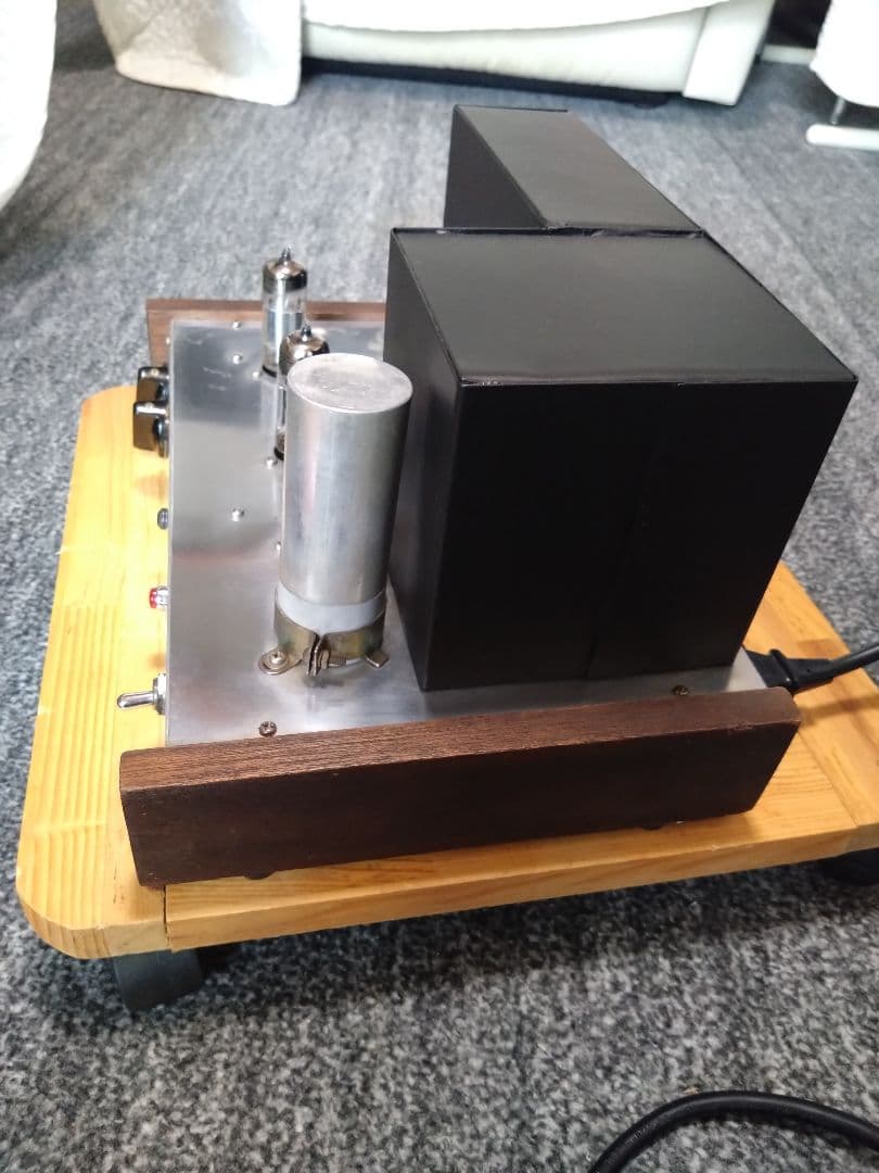 最終値下げ10月末出品停止予定】自作真空管パワーアンプ6BH8/4本他