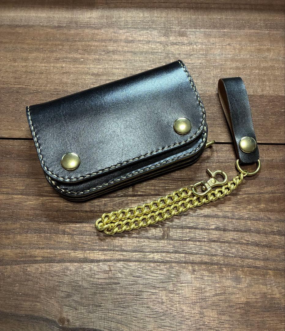 姫路レザー　ミドルトラッカーウォレット