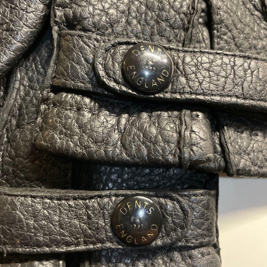 デンツ ペッカリー ブラック ハンプトン カシミア製ライニング Hampton