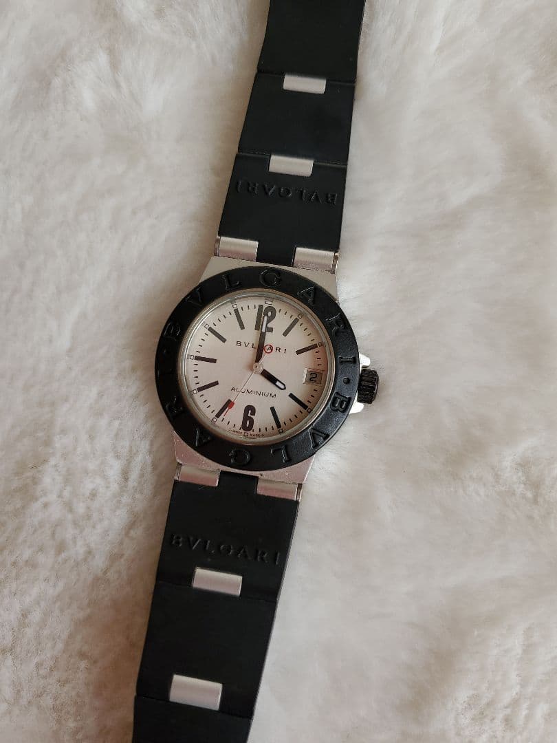 ゆ*！様 【中古】BVLGARI ブルガリアルミニウム 時計 ラバーベルトAL3