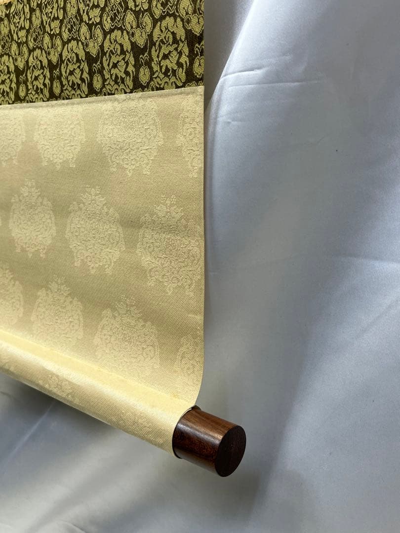 掛軸 玉芳筆「 梅に鶯 」1010