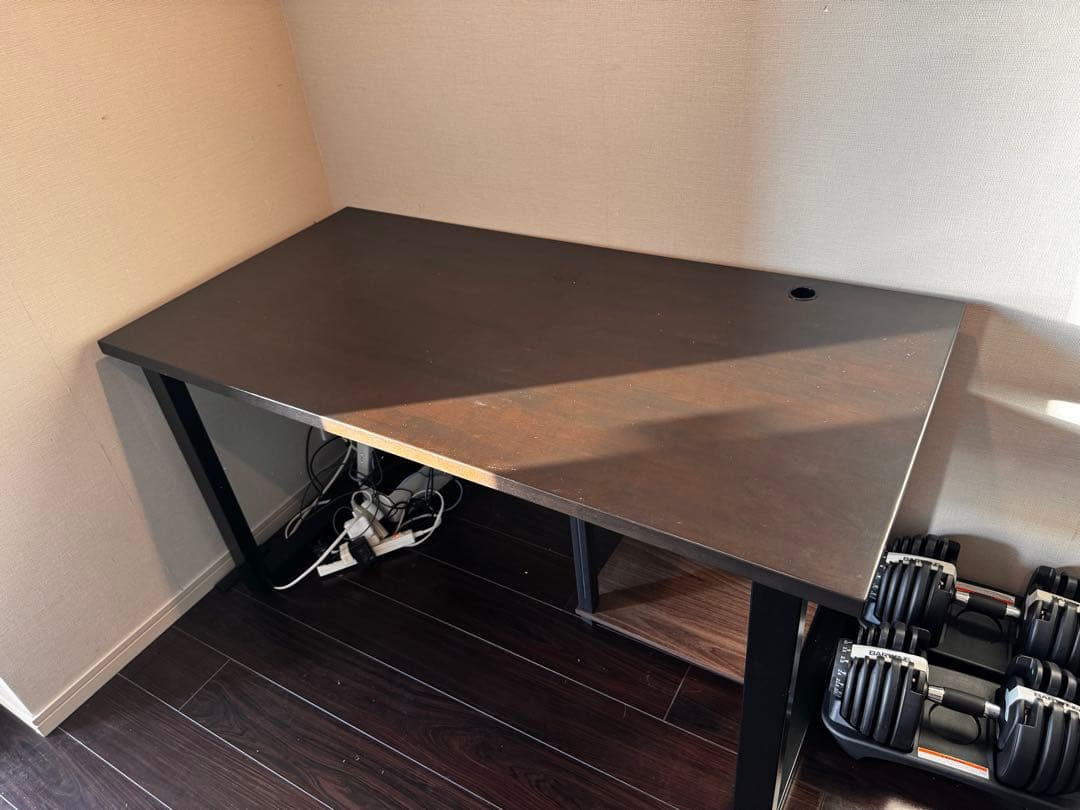 カナデモノ kanademono ダークブラウン 木製 パソコンデスク