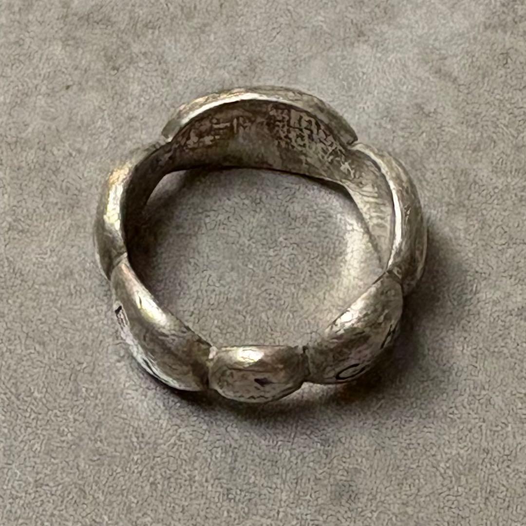 【最安値】CHANEL シャネル シルバー ロゴリング リボン