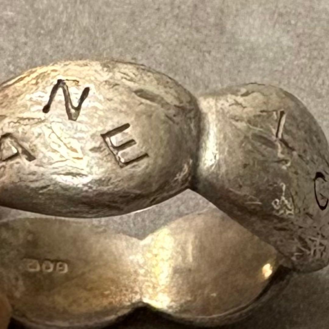 【最安値】CHANEL シャネル シルバー ロゴリング リボン