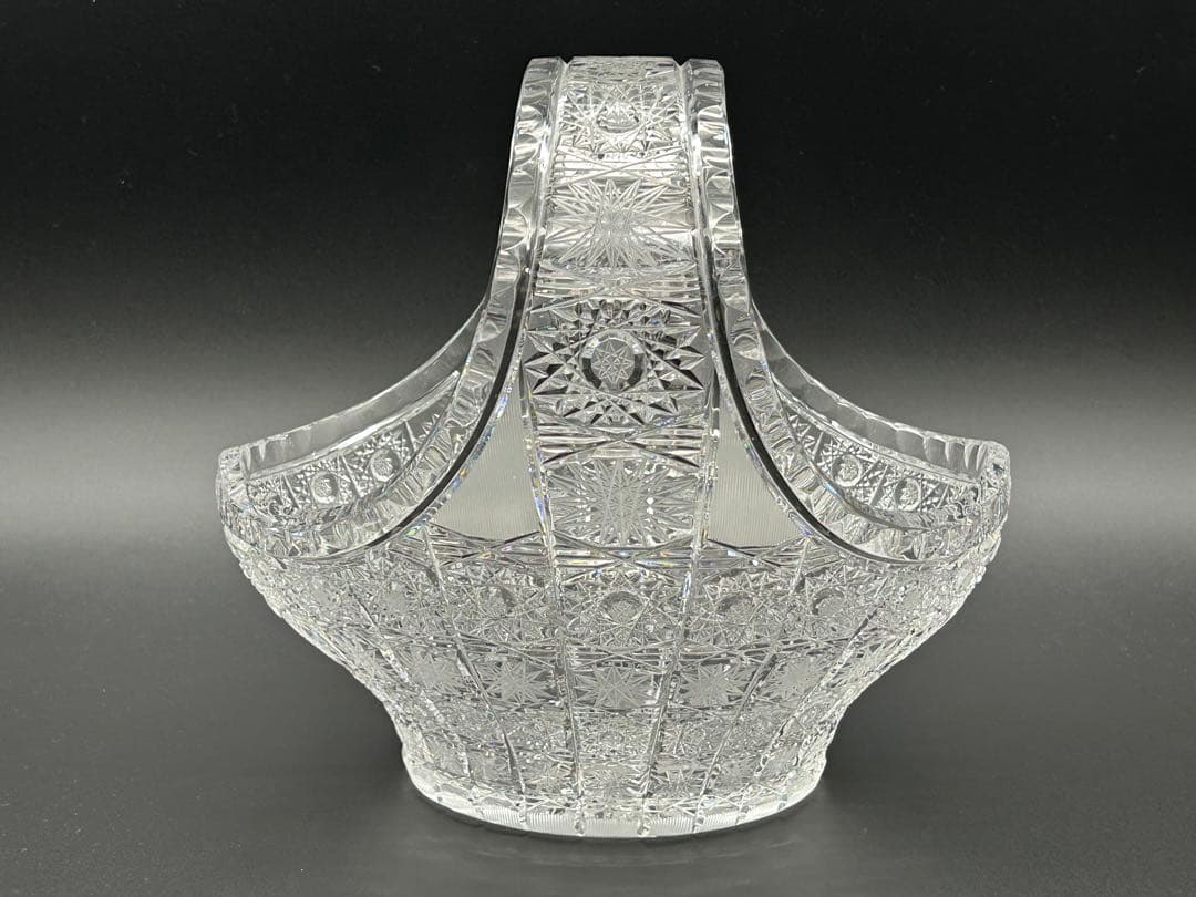 BOHEMIA ボヘミア フルーツバスケット カットガラス クリスタル