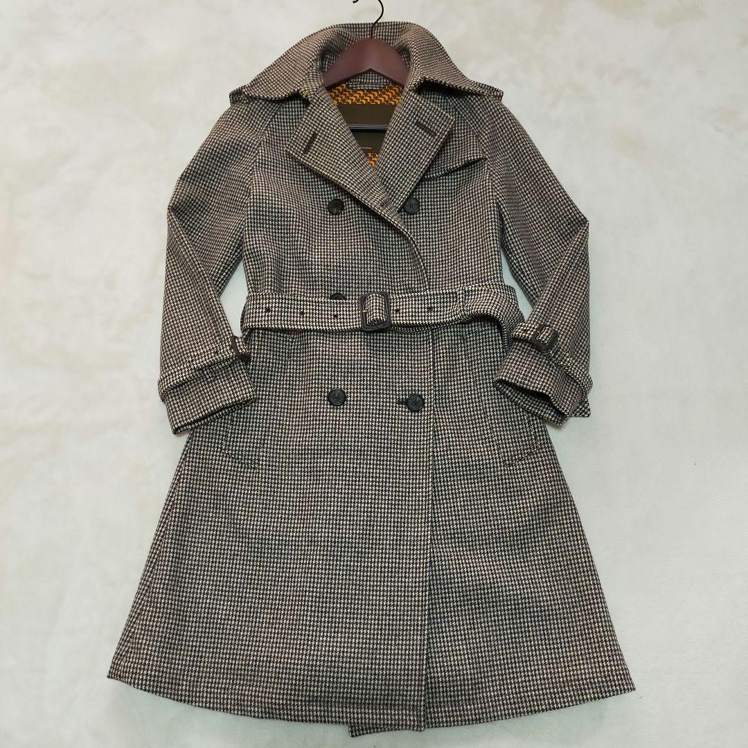 CELINE セリーヌ 140cm カシミア混ウール ピーコート オンワード樫山