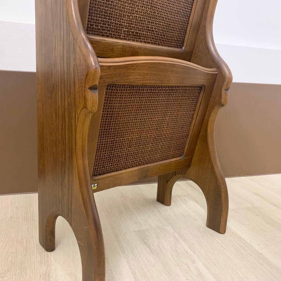 【美品】カリモク マガジンラック 木製ヴィンテージ 昭和レトロ