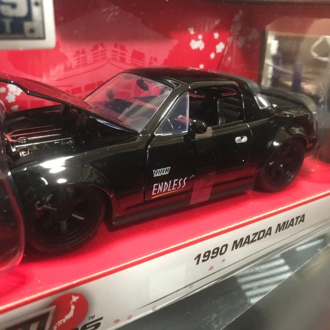 Jadatoys 1/24 ミアータ ユーノス ロードスター グロッシーブラック