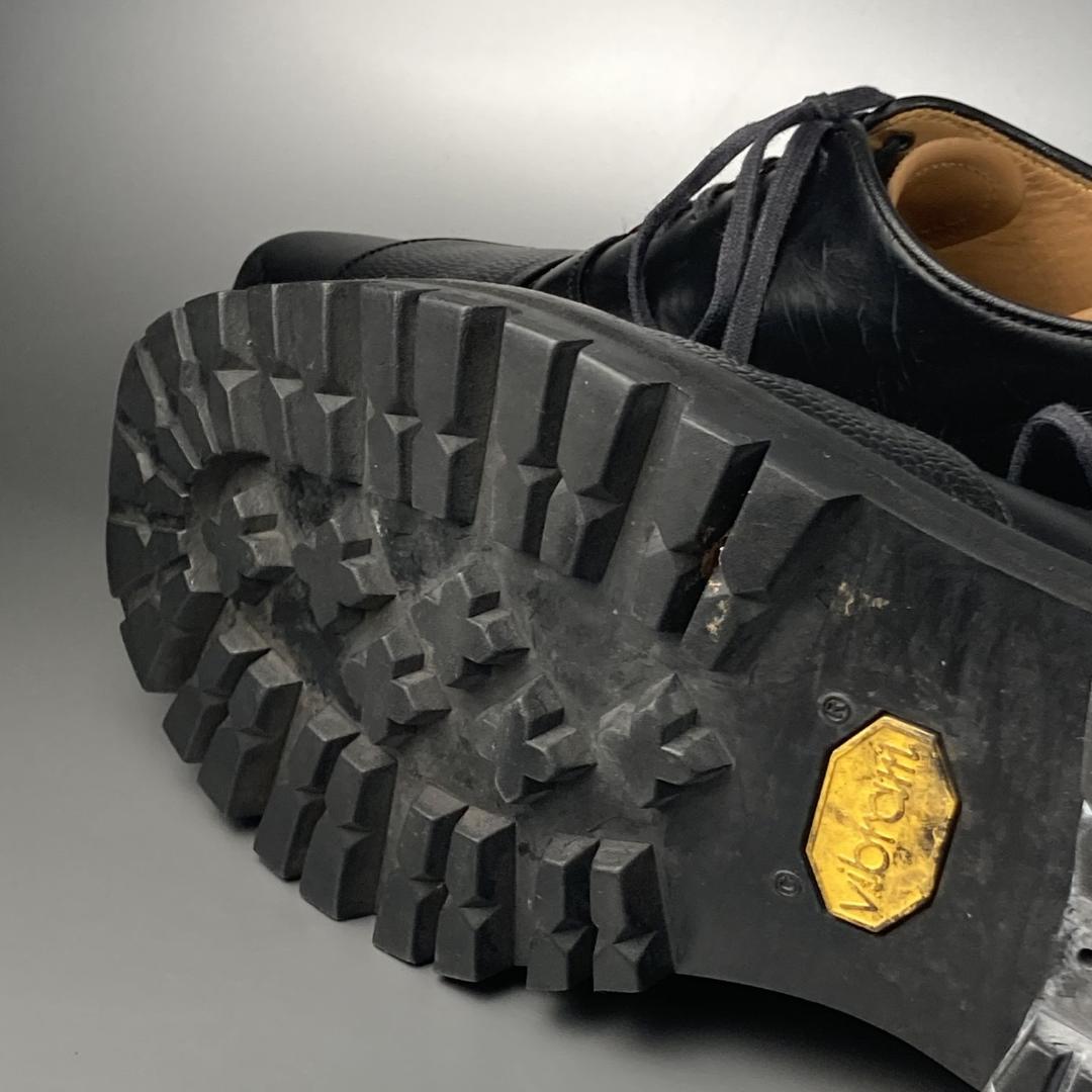 26【名品】キッズラブゲイト KIDSLOVEGAITE ブラックレザーシューズ