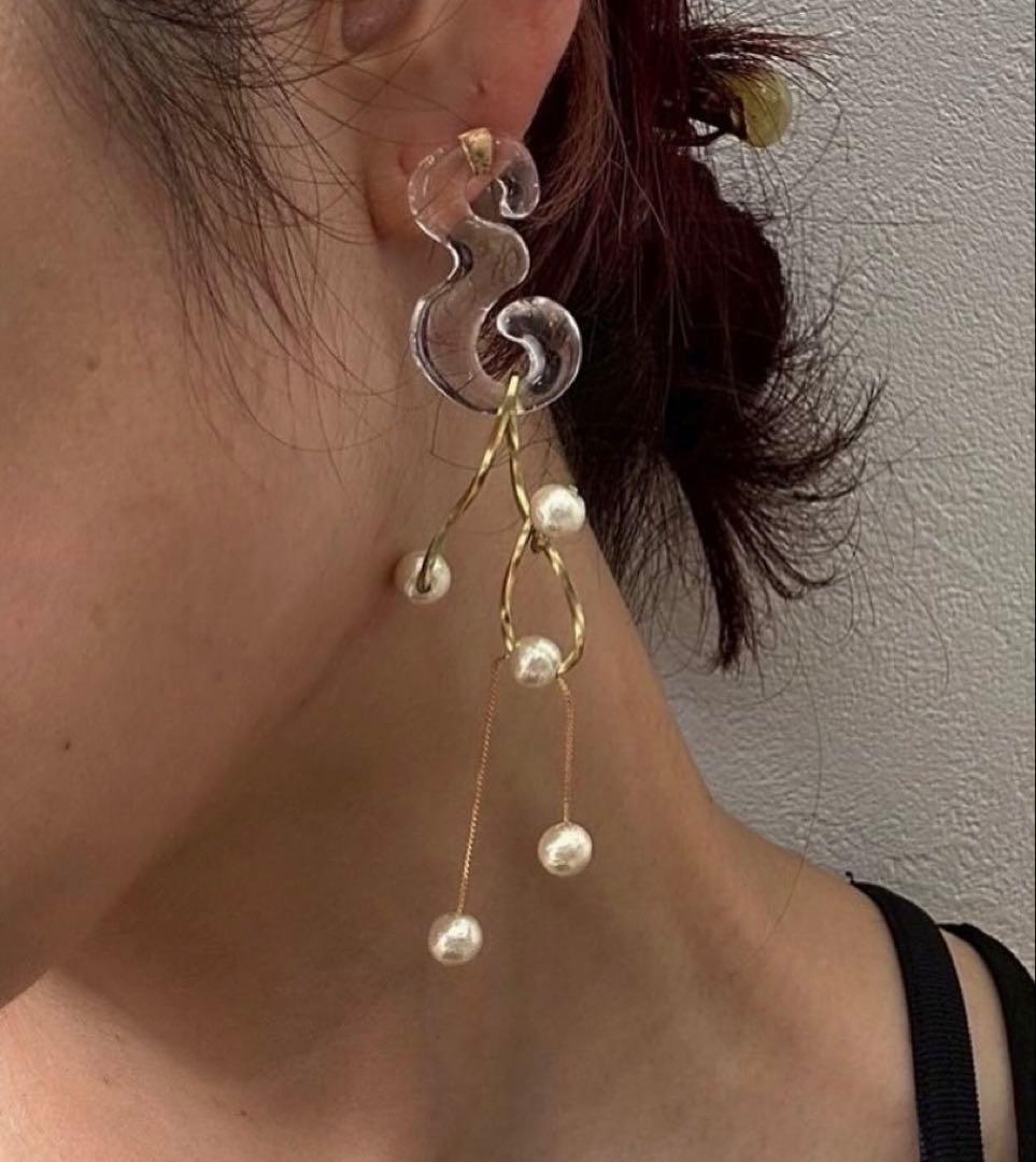 aokiyuri 両耳用ピアス 両耳セット 耳たぶ ピアス スイカ リンゴ ブドウ おしゃれ 可愛い